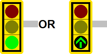 Image of a Signal Indications That Do Not Control Turning Movements-Vertical