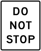 Image of a Do Not Stop Sign (PTC-DNS)