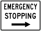 Image of an Emergency Stopping Arrow Sign (PTC-ESB)