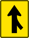 Image of a Merge Right Sign (PTC-MR)