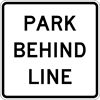 Image of a Park Behind Line Sign (PTC-PBL)