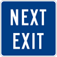 Image of a State Police Next Exit Sign (PTC-SPNE)