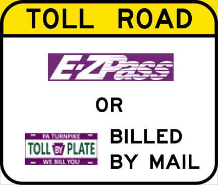 Image of a Toll Road Payment Options Sign (PTC-TRPO)