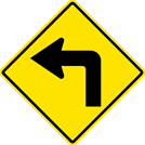 Left Turn sign