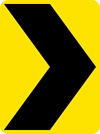 Image of a Chevron Alignment Sign (W1-8)