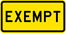 Image of a Exempt Railroad Warning Sign (W10-1AP)