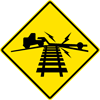 Image of a Low Ground Clearance Highway — Rail Grade Crossing Sign (W10-5)