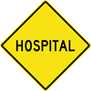 Image of a Hospital Sign (W11-101)