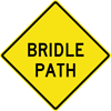 Image of a Bridle Path Sign (W11-104)