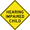 Image of a Impaired Child Sign (W11-108)