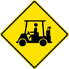 Image of a Golf Cart Crossing Sign (W11-11)