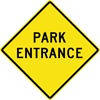 Image of a Park Entrance Sign (W11-13)