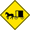 Image of a Horsedrawn Vehicle Sign (W11-14)