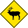 Image of a Elk Crossing Sign (W11-20)