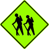 Image of a Hiker Crossing Sign (W11-2B)