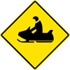 Image of a Snowmobile Crossing Sign (W11-6)