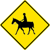 Image of a Equestrian Crossing Sign (W11-7)