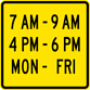 Image of a Effective Hours Panel (W14-20)