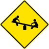 Image of a Playground Sign (W15-1)