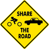 Image of a Share the Road Sign (W16-101)