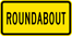 Image of a Roundabout Plaque (W16-12AP)