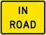 In Road Plaque (W16-1P) Image of an In Road Plaque (W16-1P)
