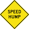 Image of a Speed Hump Sign (W17-1)