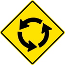 Image of a Circular Intersection Sign (W2-6)