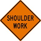 Image of a Shoulder Work Sign (W21-5)