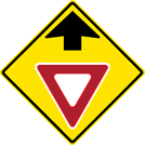 Image of a Yield Ahead Sign (W3-2)