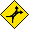 Image of a Weave Area Sign (W4-13)