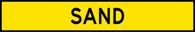 Image of a Sand-Plaque For Runaway Truck Ramp Sign (W7-4DP)