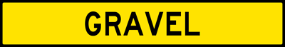 Image of a Gravel-Plaque For Runaway Truck Ramp Sign (W7-4EP)