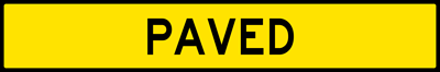 Image of a Paved-Plaque For Runaway Truck Ramp Sign (W7-4FP)