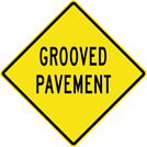 Image of a Grooved Pavement Sign (W8-15)