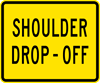 Image of a Shoulder Drop-Off Plaque (W8-17P)