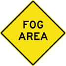 Image of a Fog Area Sign (W8-22)