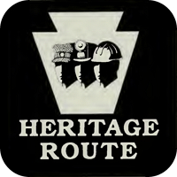 Image of the Heritage Route marker used for the pilot segment