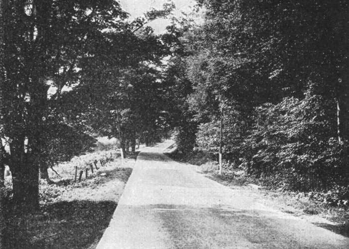 Picture showing part of the route near Montrose in 1929