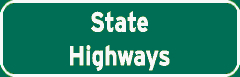 State Highways sign