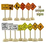 Attatoy Toy Wooden Road Construction Traffic Sign Set picture